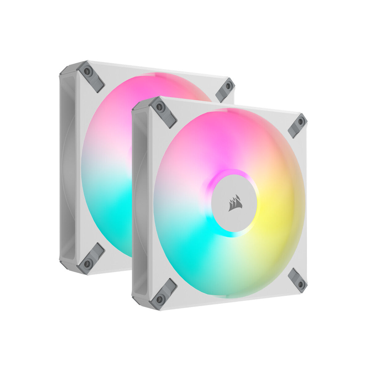 Corsair iCUE AF140 RGB ELITE - Computer Case Fan in White - 140mm (Pack of 2)