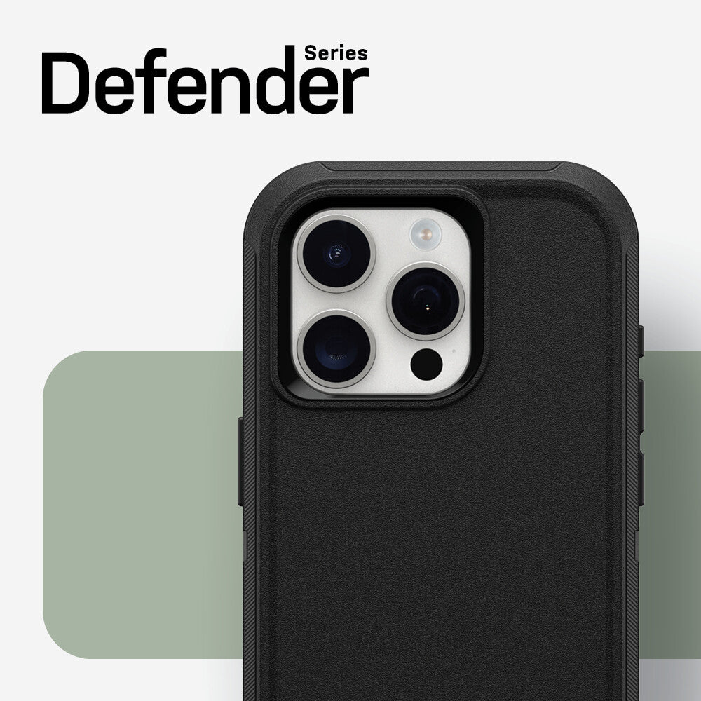 OtterBox Defender Series for iPhone 15 Pro in Black