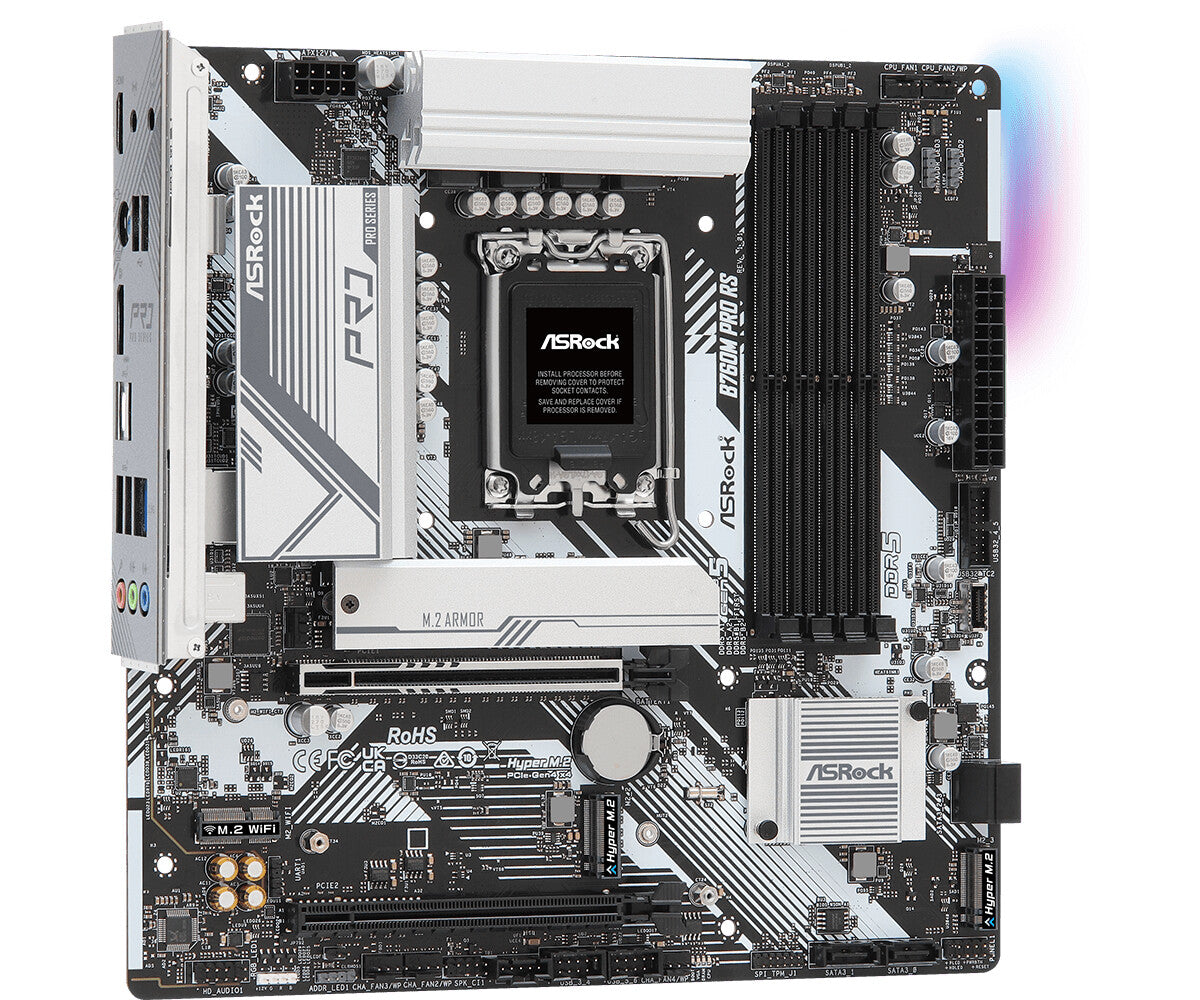 Asrock B760M Pro RS micro ATX Motherboard - Intel B760 LGA 1700