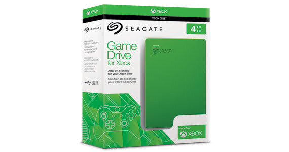 Seagate Game Drive - External HDD in Black / Green - 4 TB