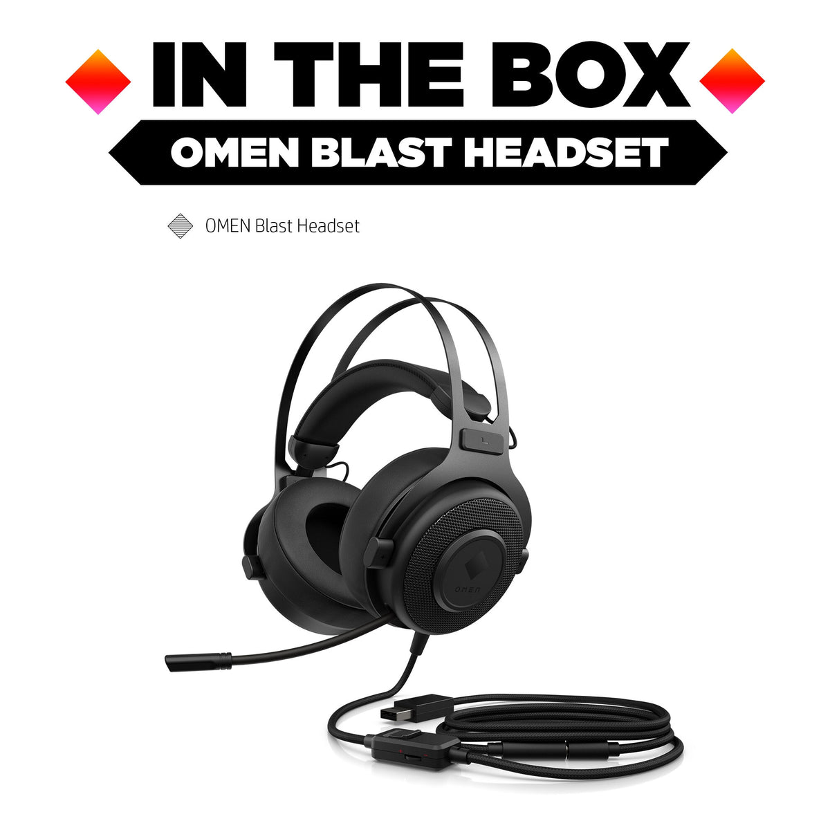 HP OMEN Blast - Wired Gaming Headset in Black