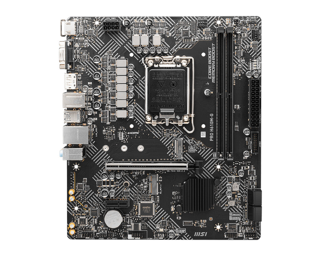 MSI PRO H610M-G micro ATX motherboard - Intel H610 LGA 1700