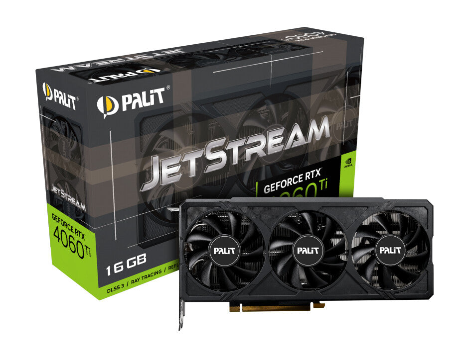 Palit Jetstream - NVIDIA 16 GB GDDR6 GeForce RTX 4060 Ti graphics card