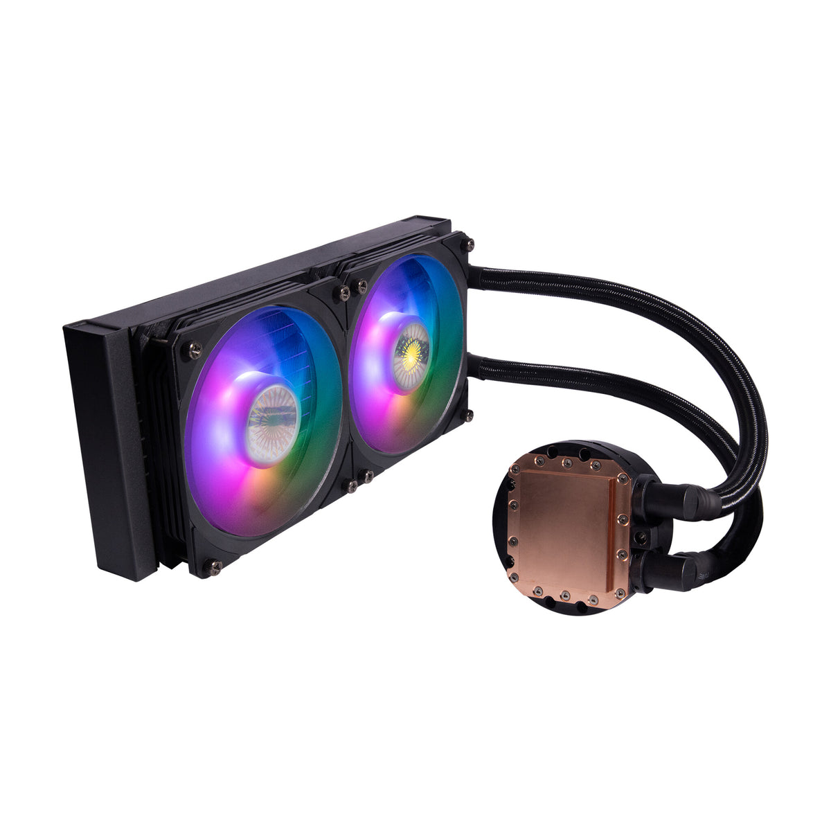 Cooler Master MasterLiquid PL240 Flux - Liquid Processor Cooling Kit in Black - 240mm