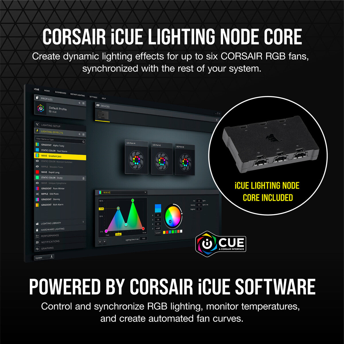 Corsair SP120 RGB ELITE - Computer Case Fan in Black - 120mm (Pack of 3)