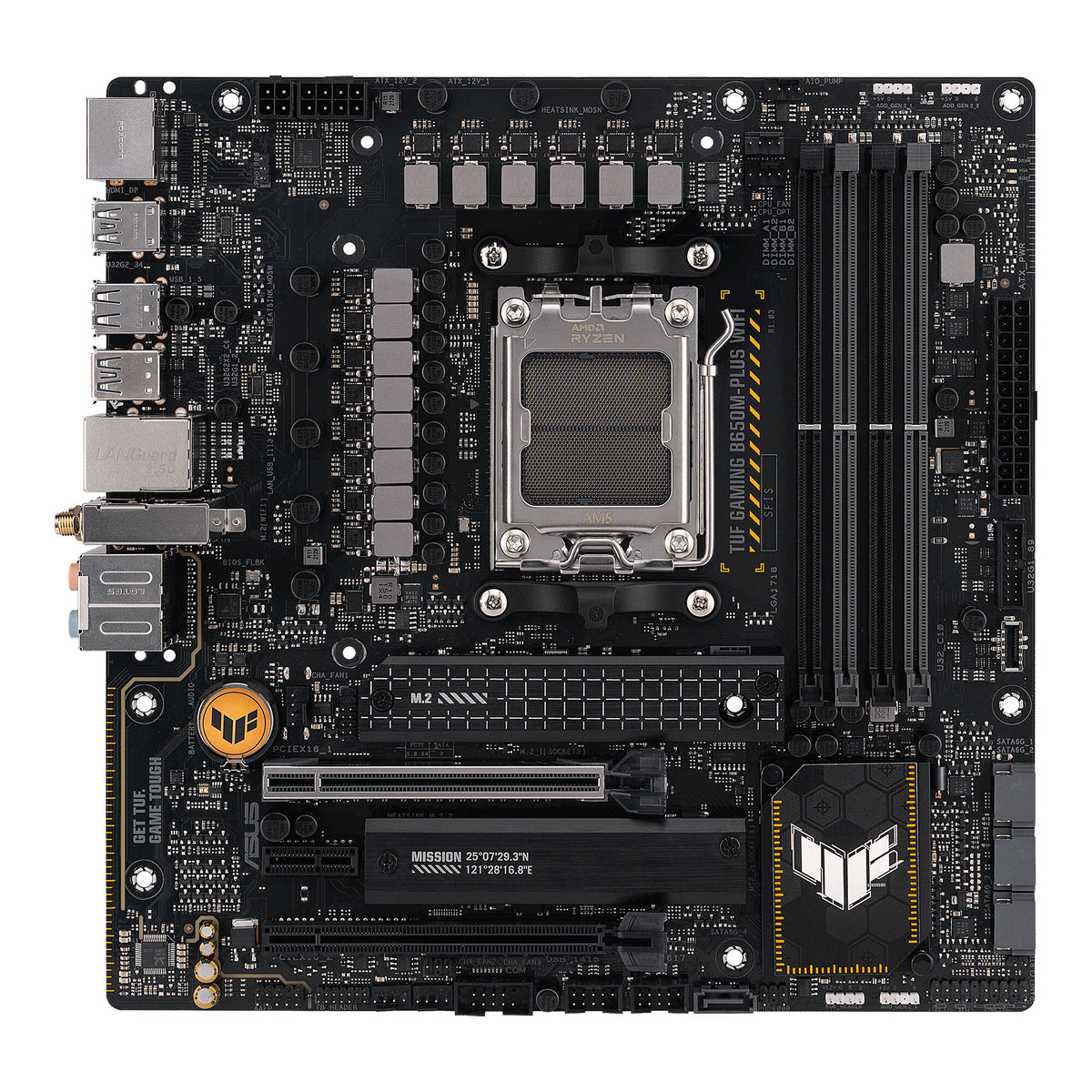 ASUS TUF GAMING B650M-PLUS WIFI micro ATX Motherboard - AMD B650 Socket AM5