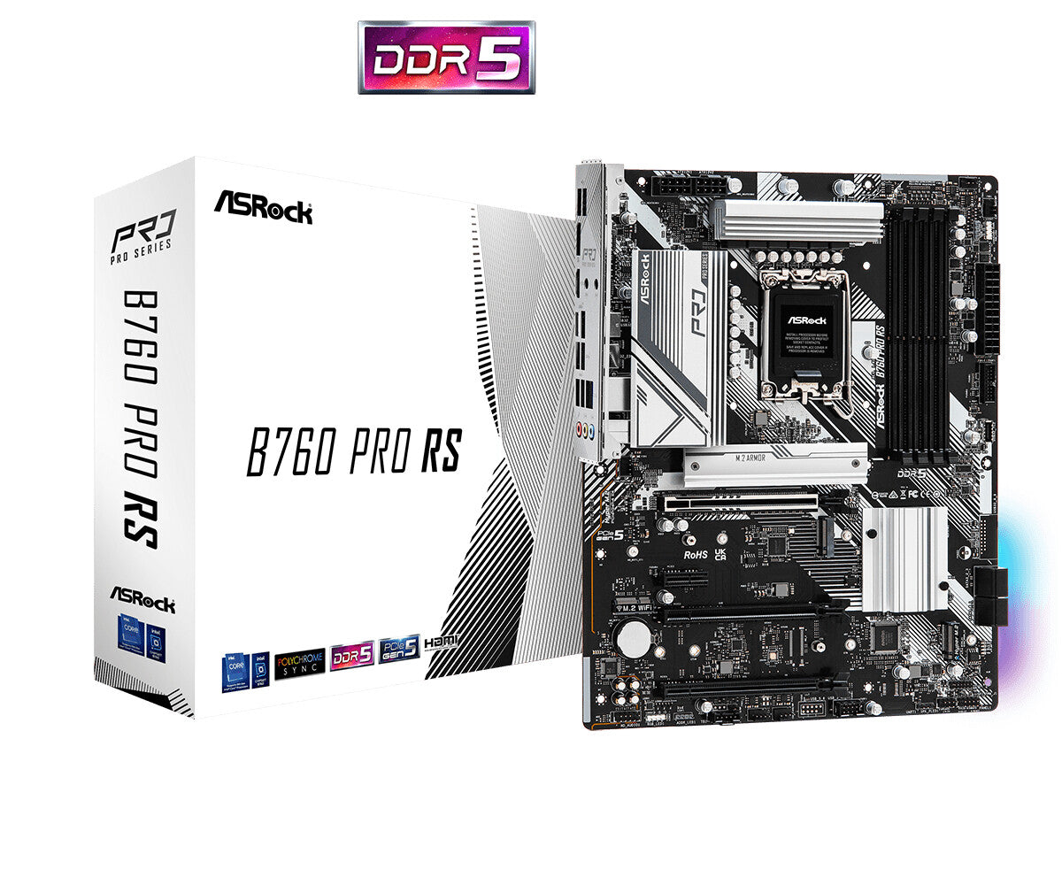 Asrock B760 PRO RS ATX motherboard - Intel B760 LGA 1700