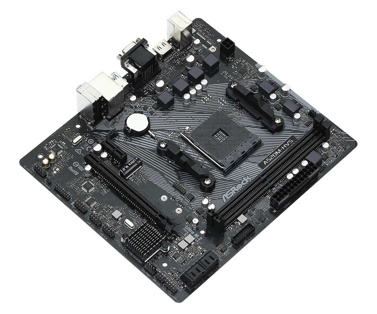 Asrock A520M-HVS micro ATX motherboard - AMD A520 Socket AM4