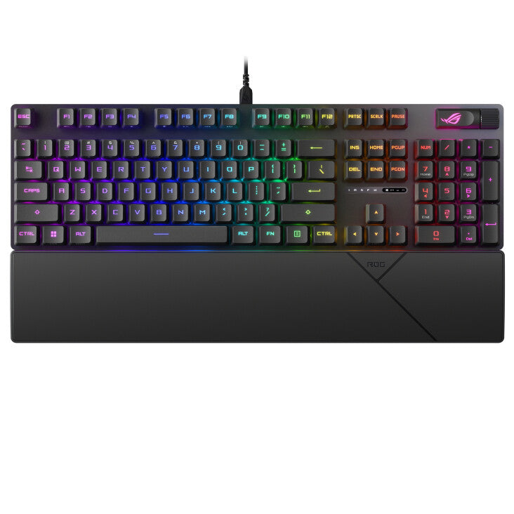 ASUS ROG STRIX SCOPE II RX - USB Wired RGB Opto-mechanical Gaming Keyboard in Black (QWERTZ)