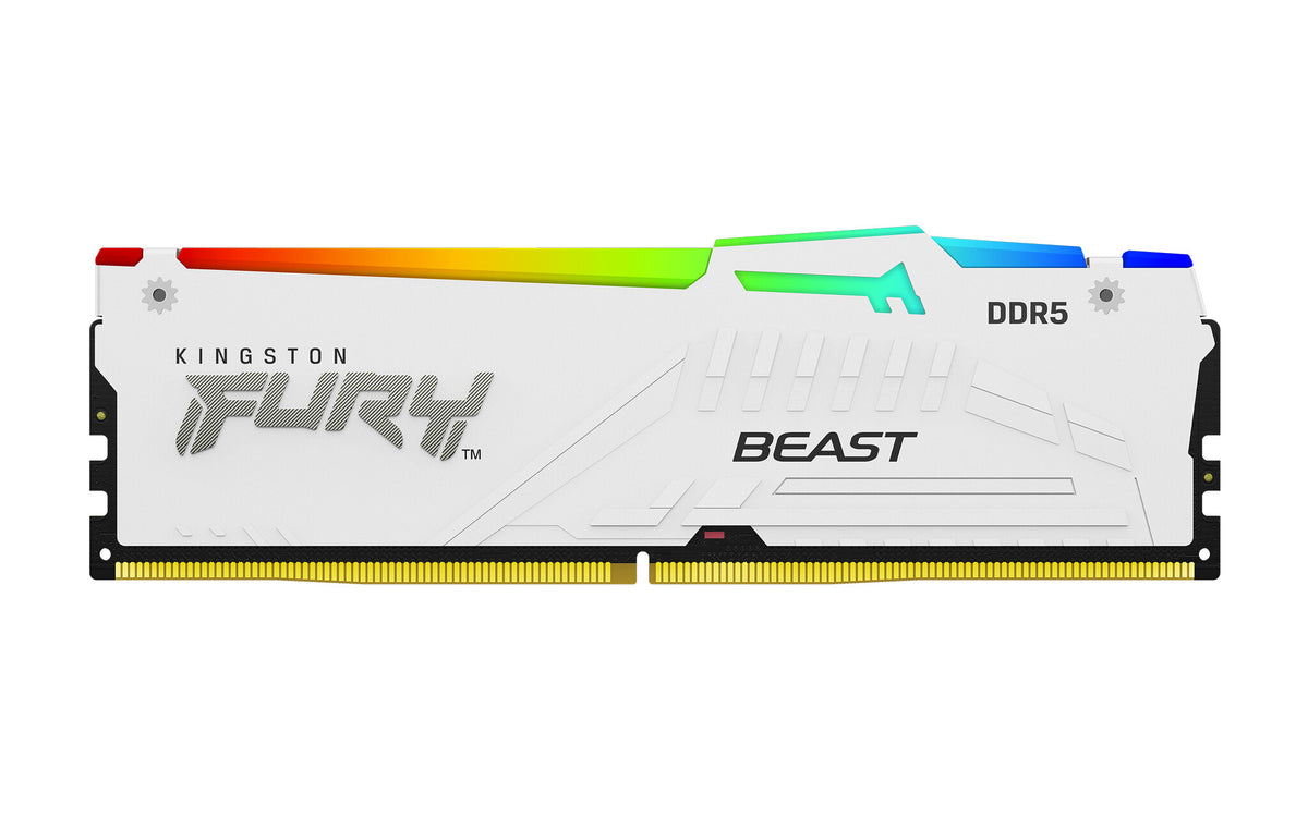 Kingston Technology FURY Beast White RGB XMP - 128 GB 4 x 32 GB 5600MT/s DDR5 memory module