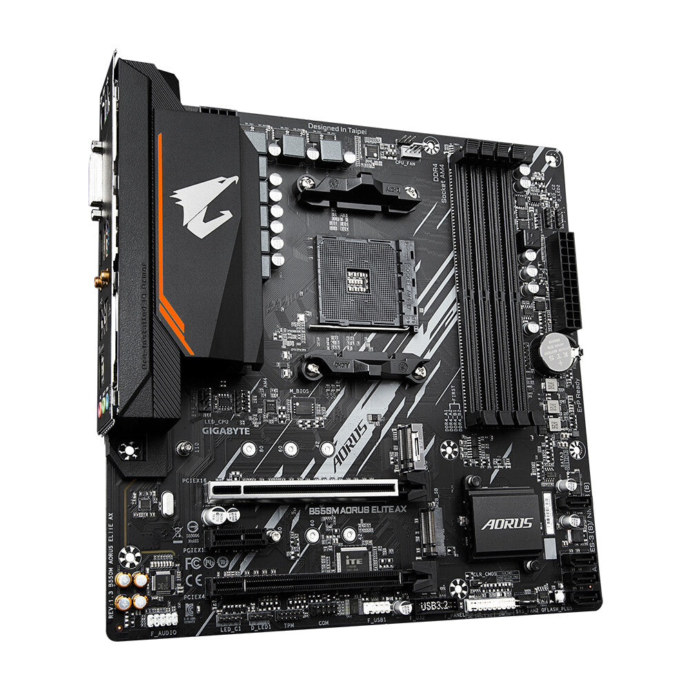 Gigabyte B550M AORUS ELITE AX ATX motherboard - AMD B550 Socket AM4