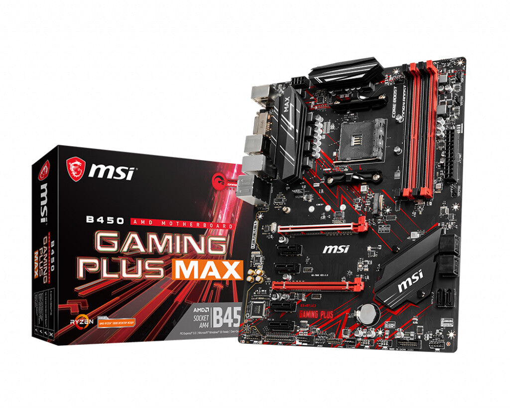 MSI B450 GAMING PLUS MAX ATX motherboard - AMD B450 Socket AM4