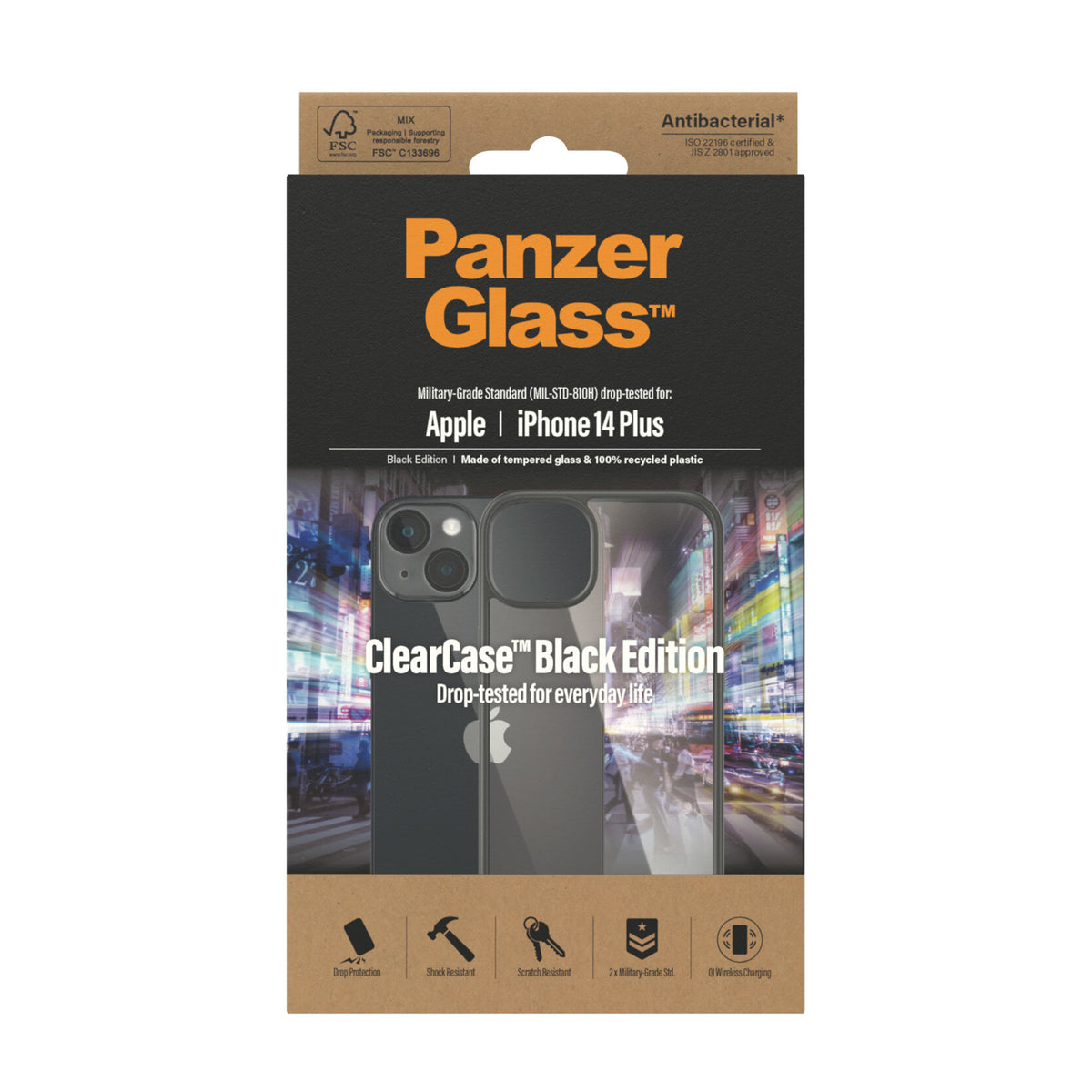 PanzerGlass ® ClearCase for iPhone 14 Plus in Black