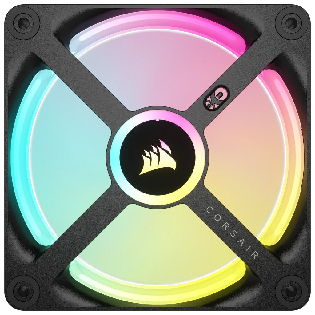 Corsair iCUE LINK QX120 RGB - PWM Computer Case Fan in Black / White - 120mm