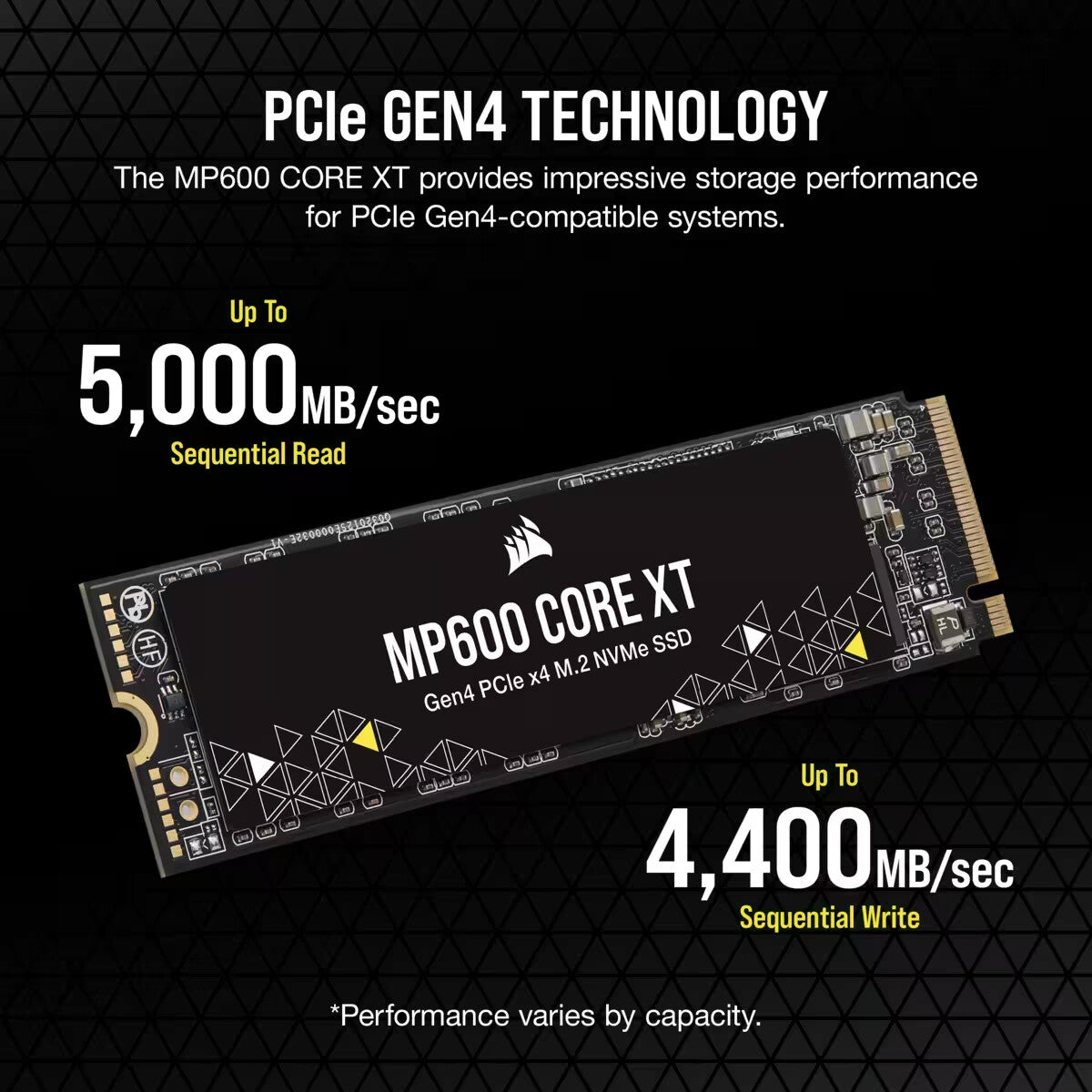 Corsair MP600 CORE XT - PCI Express 4.0 NVMe QLC 3D NAND M.2 SSD - 2 TB