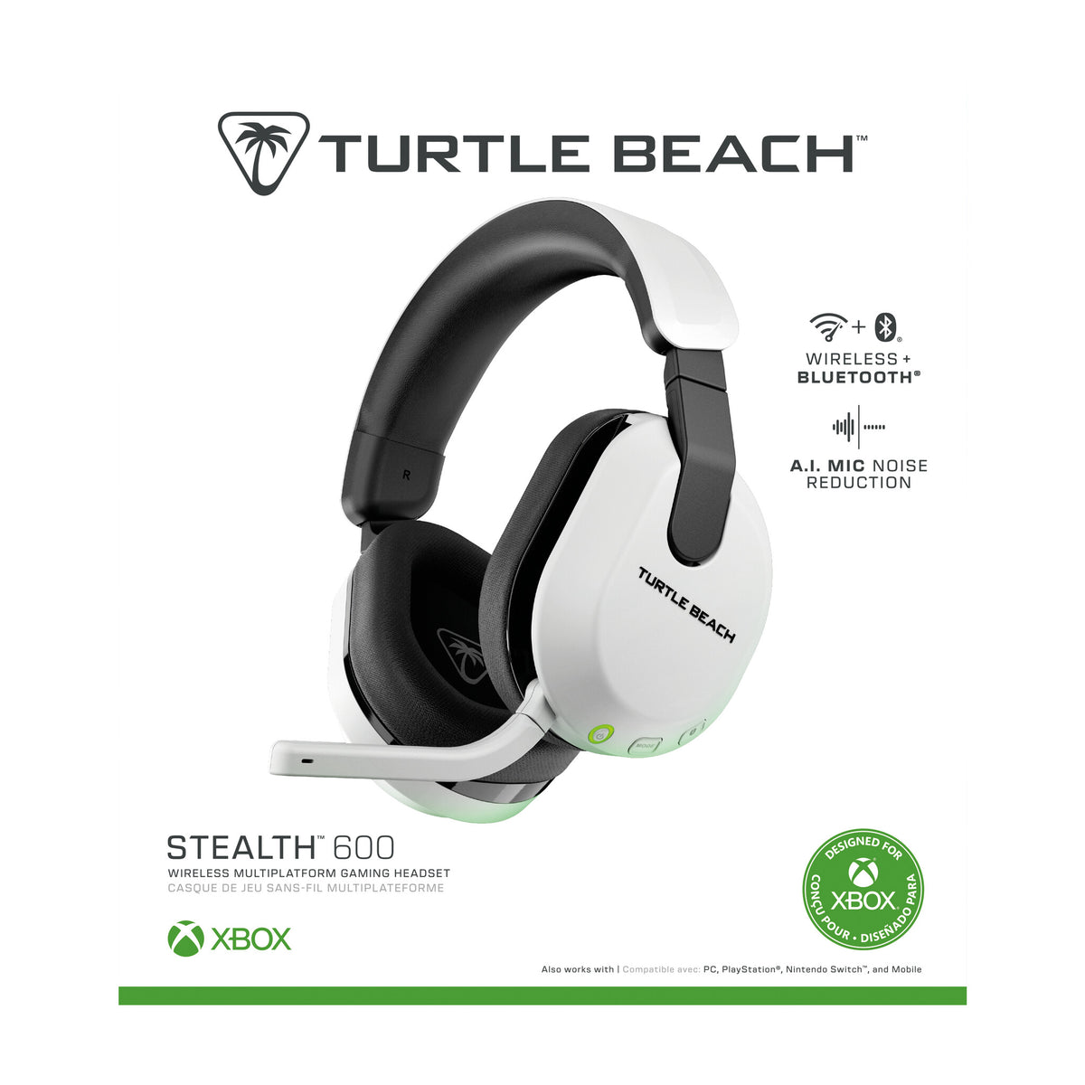 Turtle Beach Stealth 600 (3rd Gen) - Wireless Bluetooth Gaming Headset for Xbox Series X|S in White