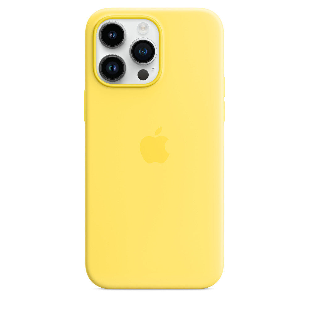 Silicone Case with MagSafe for iPhone 14 Pro Max in Canary Yellow