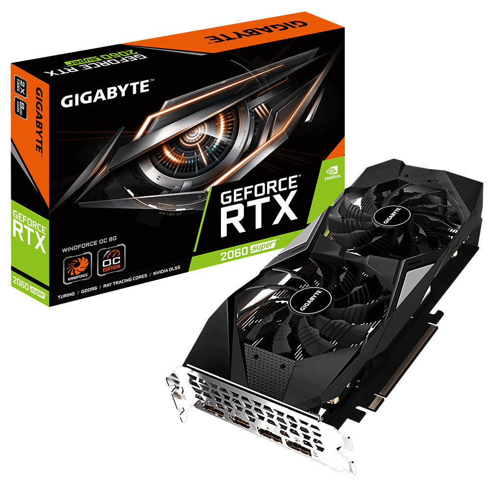 GIGABYTE WINDFORCE OC - NVIDIA 8 GB GDDR6 GeForce RTX 2060 SUPER graphics card