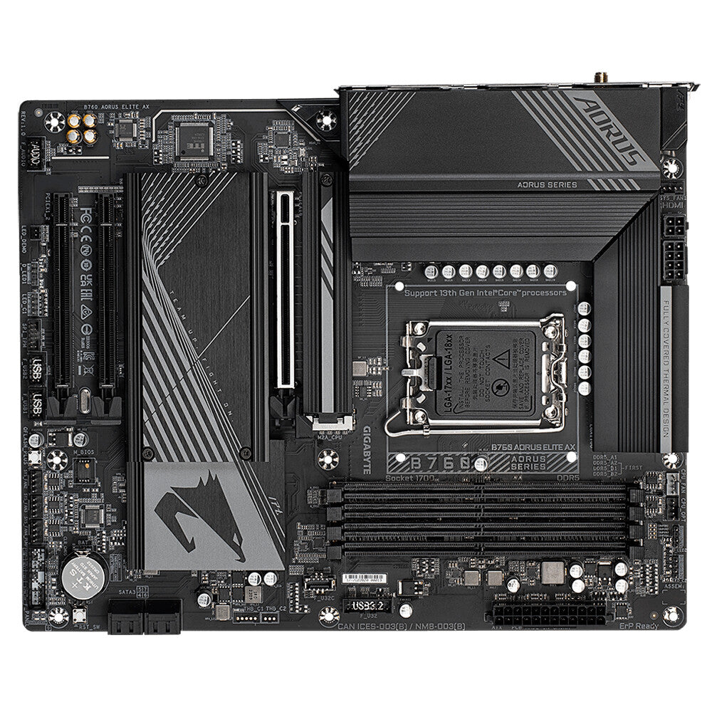 Gigabyte B760 AORUS ELITE AX (rev. 1.0) ATX motherboard - Intel B760 LGA 1700