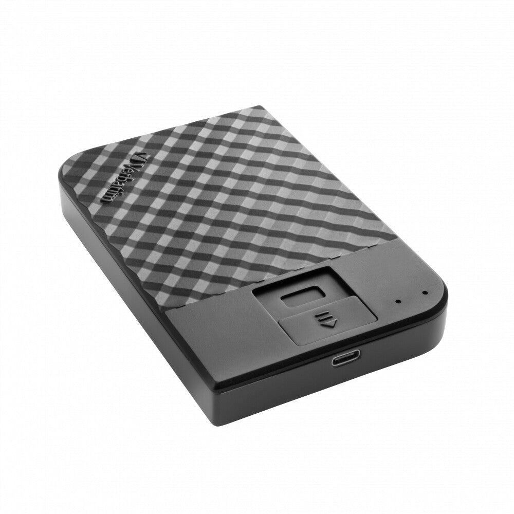 Verbatim Fingerprint Secure Portable Hard Drive in Black - 1 TB