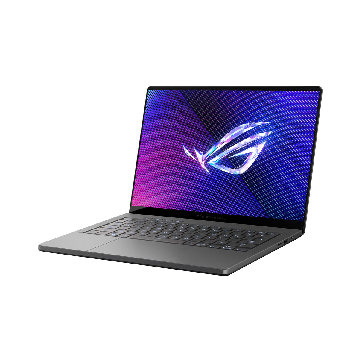 ASUS ROG Zephyrus G14 Laptop - 35.6 cm (14&quot;) - AMD Ryzen™ 9 8945HS - 32 GB LPDDR5x-SDRAM - 1 TB SSD - NVIDIA GeForce RTX 4070 - Wi-Fi 6E - Windows 11 Home - Black / Grey