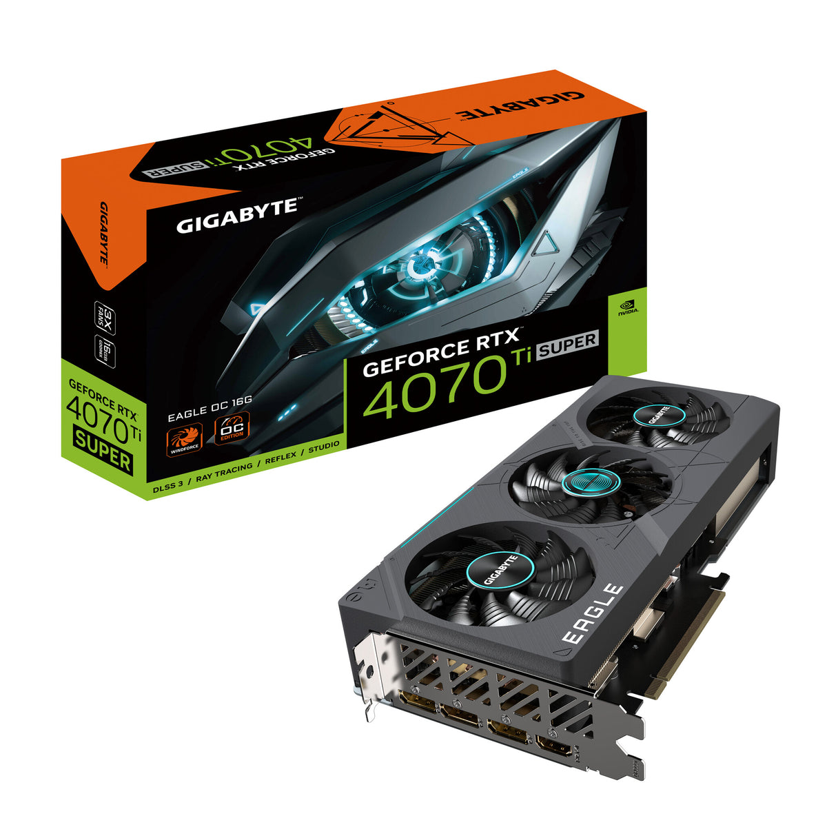 Gigabyte EAGLE OC 16G - NVIDIA 16 GB GDDR6X GeForce RTX 4070 Ti SUPER graphics card