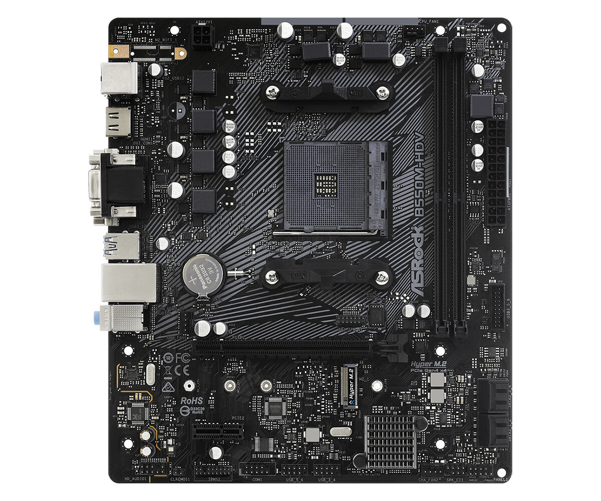 Asrock B550M-HDV micro ATX motherboard - AMD B550 Socket AM4