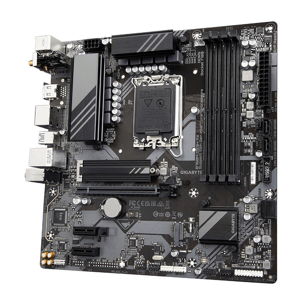 Gigabyte B760M DS3H AX Micro ATX motherboard - Intel B760 Express LGA1700