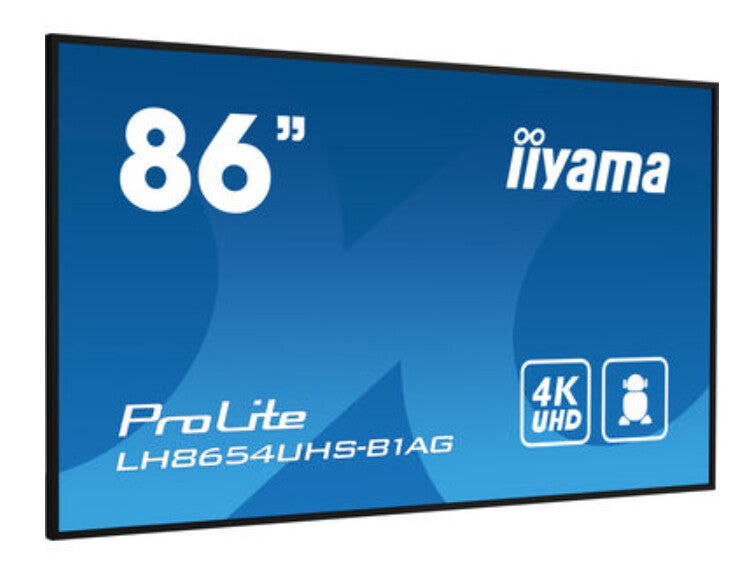 iiyama ProLite LH8654UHS-B1AG - 2.17 m (85.6&quot;) - 3840 x 2160 pixels 4K UHD LED Monitor