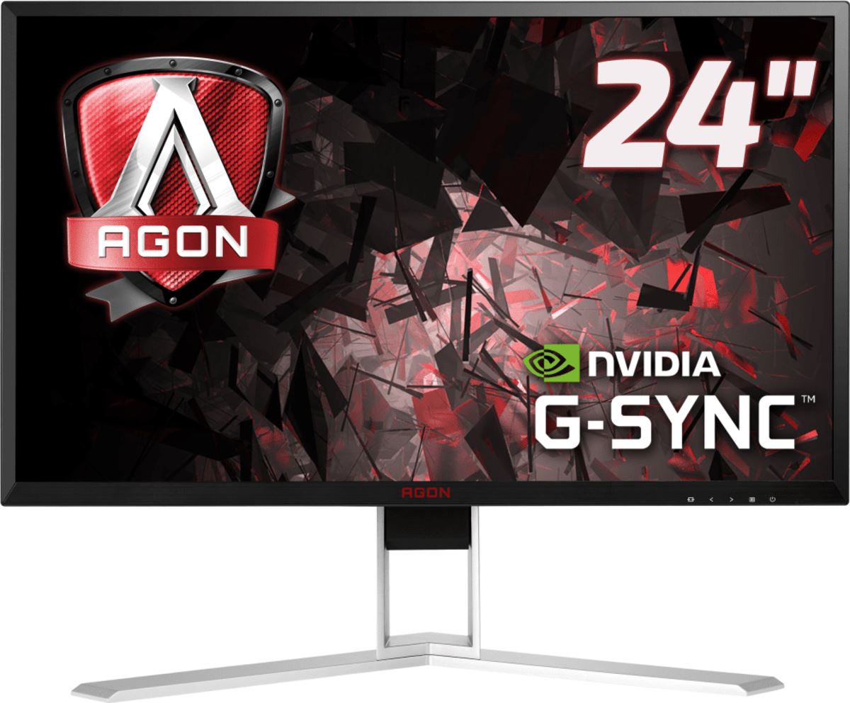 AOC AGON 1 AG241QG Computer Monitor 61 cm (24&quot;) 2560 x 1440 pixels Quad HD LED Black, Red