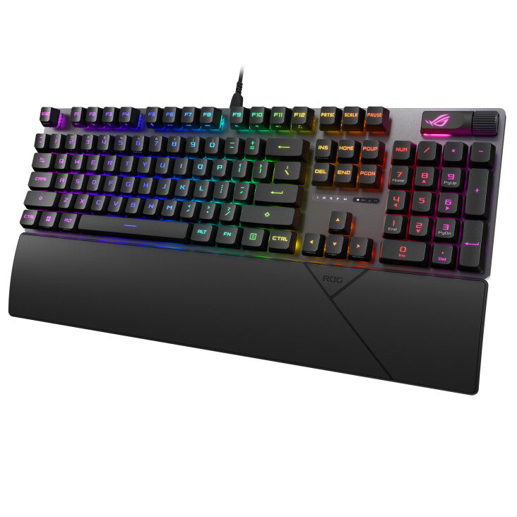 ASUS ROG STRIX SCOPE II RX - USB Wired RGB Opto-mechanical Gaming Keyboard in Black (QWERTZ)