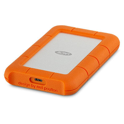 LaCie Rugged - USB-C External HDD in Orange - 4 TB