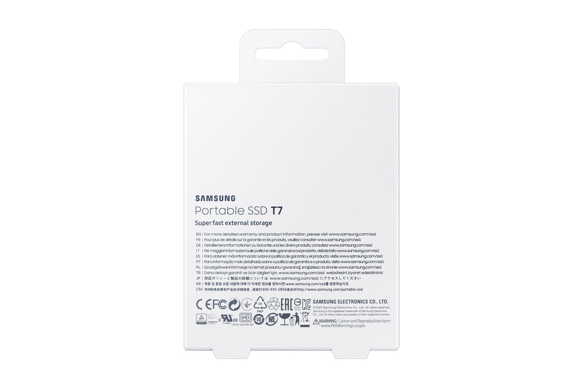 Samsung Portable SSD T7 in Grey - 2 TB