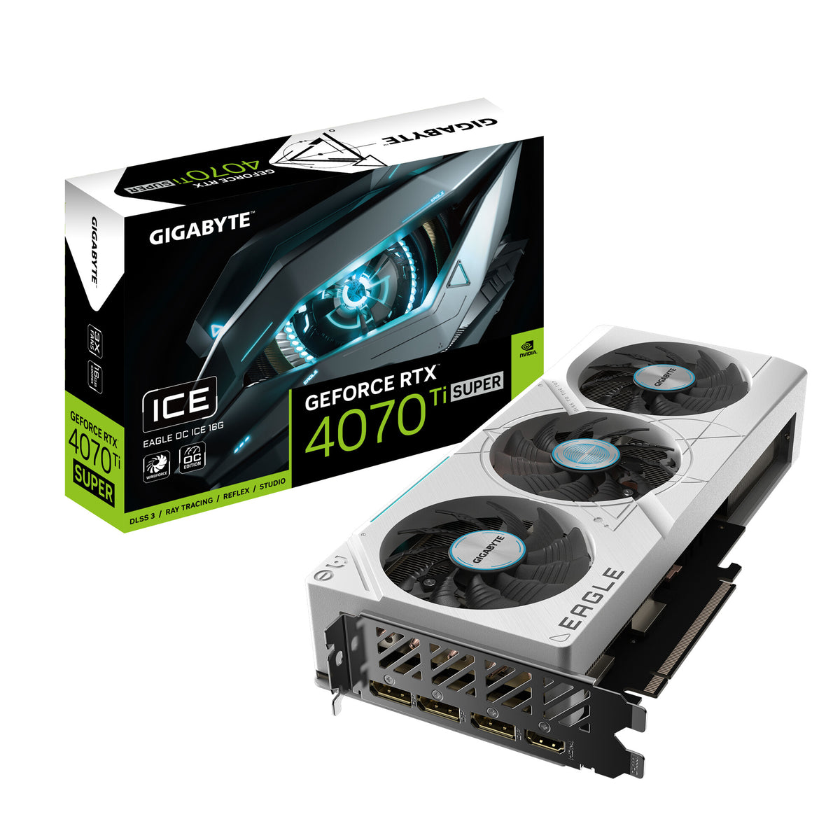 GIGABYTE SUPER EAGLE OC ICE - NVIDIA 16G GDDRX GeForce RTX 4070 Ti graphics card