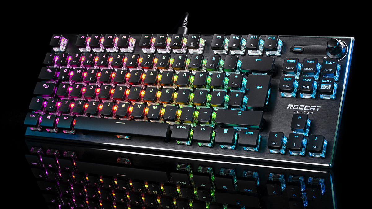 ROCCAT Vulcan TKL AIMO - USB Wired RGB Mechanical Keyboard in Black (QWERTY UK)