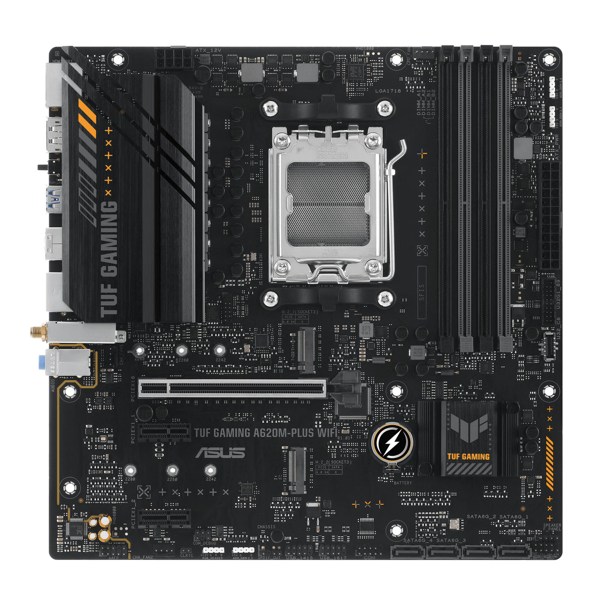 ASUS TUF GAMING A620M-PLUS WIFI micro ATX motherboard - AMD A620 Socket AM5