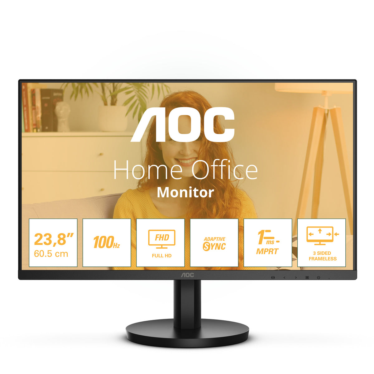 AOC 24B3HMA2 - 60.5 cm (23.8&quot;) - 1920 x 1080 pixels Full HD LED Monitor