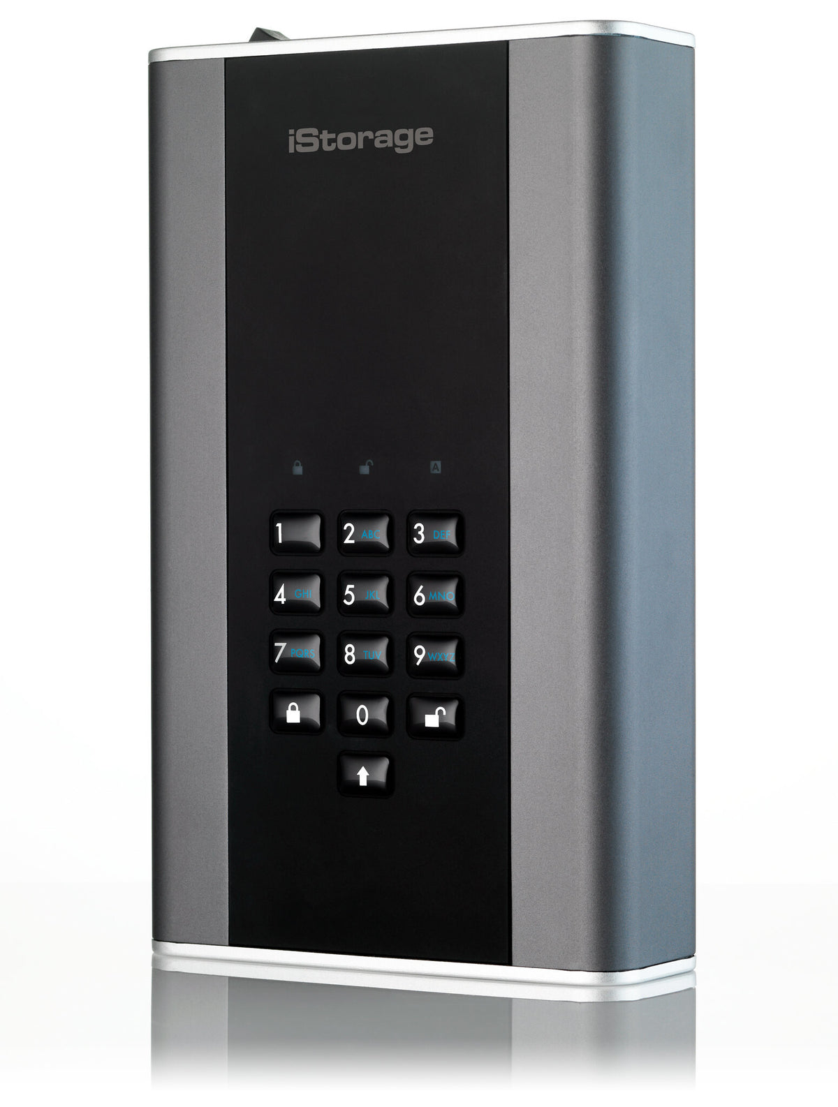 iStorage diskAshur DT2 - Secure Encrypted Desktop Hard Drive in Graphite - Password Protected - 2 TB