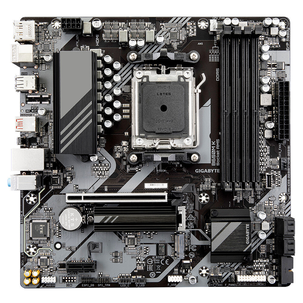 Gigabyte B650M K micro ATX motherboard - AMD B650 Socket AM5