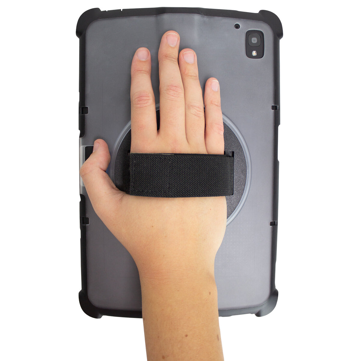 InfoCase Rugged Case with Rotating Hand Strap for Zebra ET40/45 in Black / Transparent