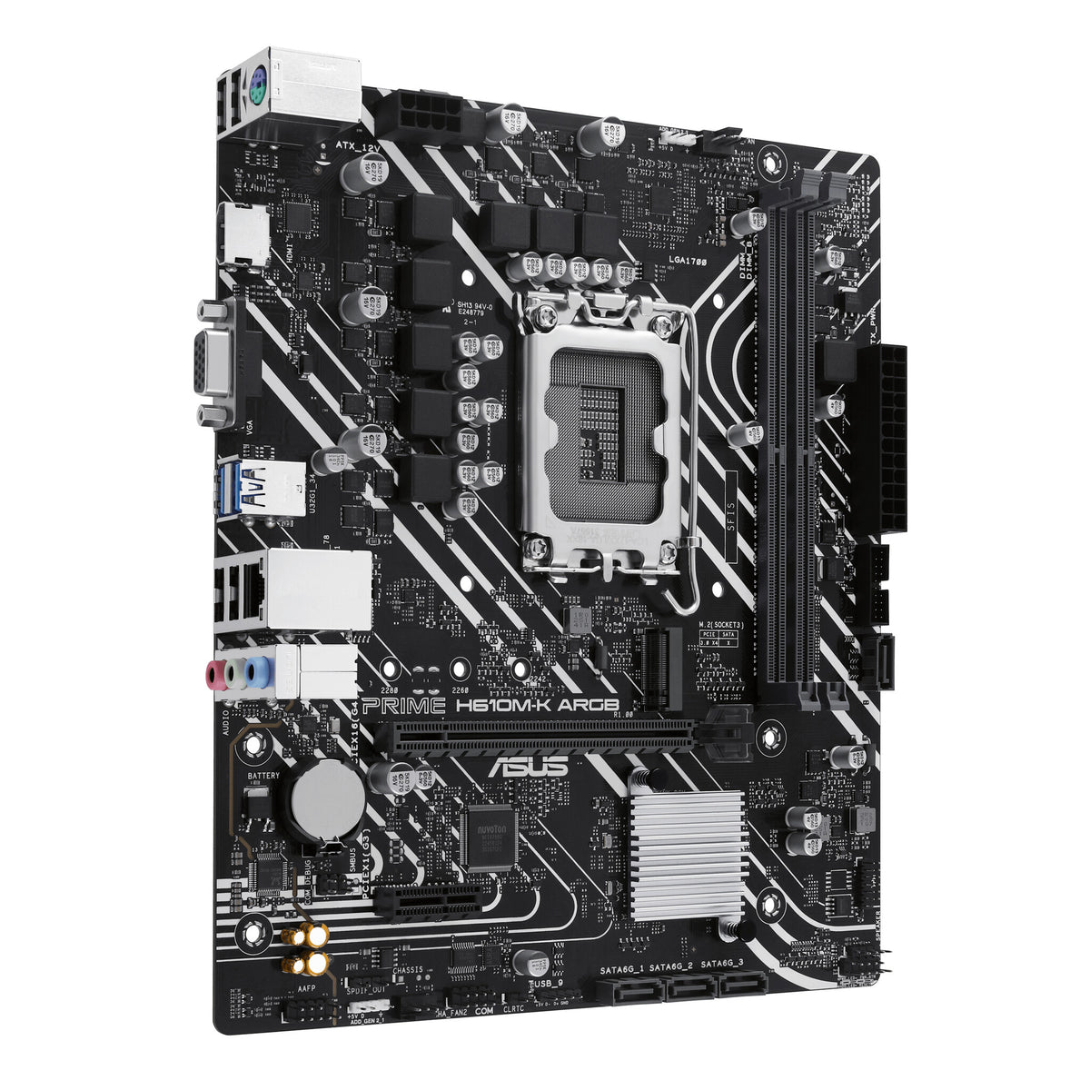 ASUS PRIME H610M-K ARGB micro ATX motherboard - Intel H610 LGA 1700