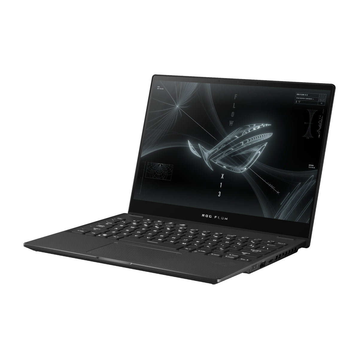 ASUS ROG Flow X13 Hybrid (2-in-1) - 34 cm (13.4&quot;) - Touchscreen - AMD Ryzen™ 9 5980HS - 16 GB LPDDR4x-SDRAM - 1 TB SSD - NVIDIA GeForce RTX 3050 Ti - Wi-Fi 6 - Windows 10 Pro - Black