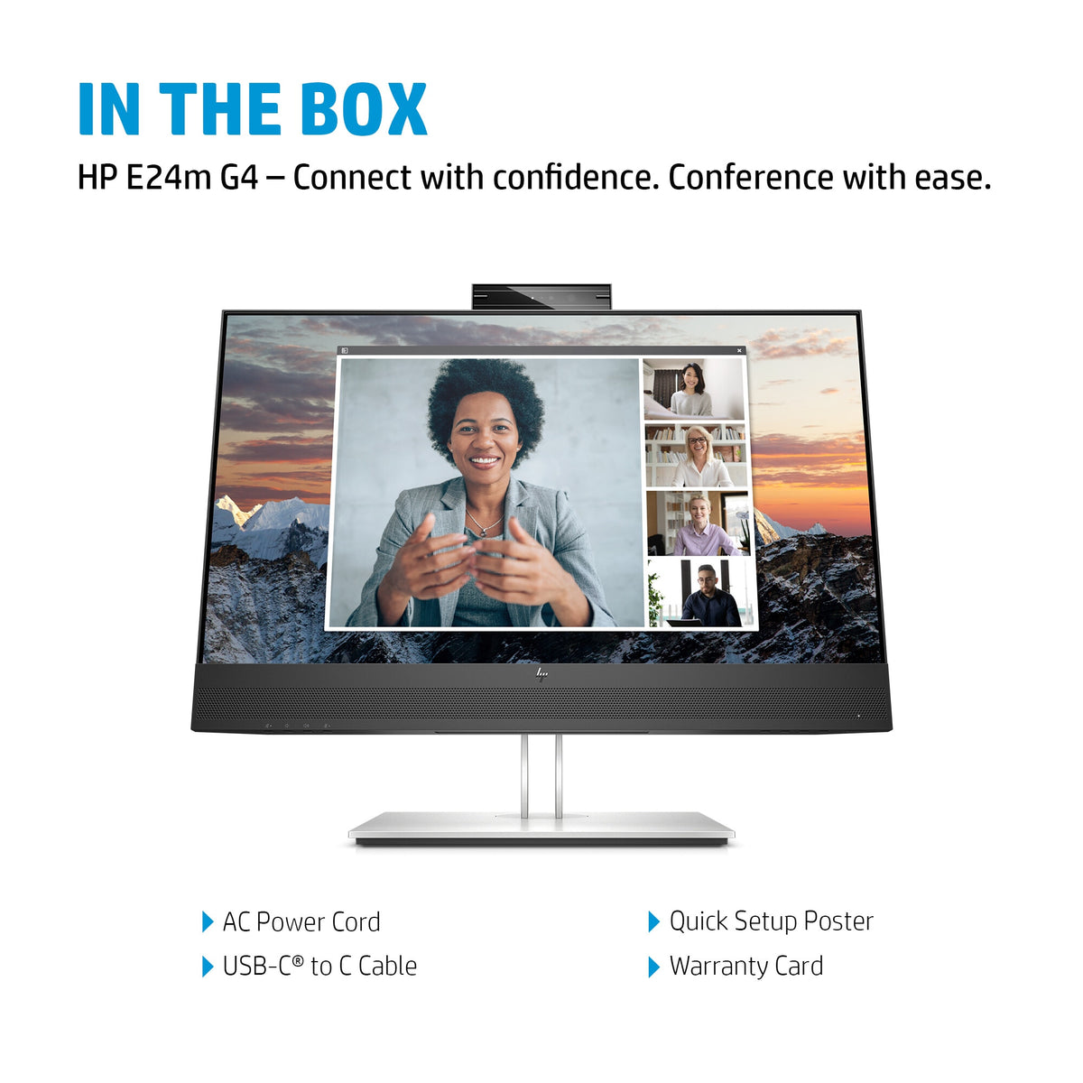 HP E24M G4 - 60.5 cm (23.8&quot;) - 1920 x 1080 pixels FHD Monitor