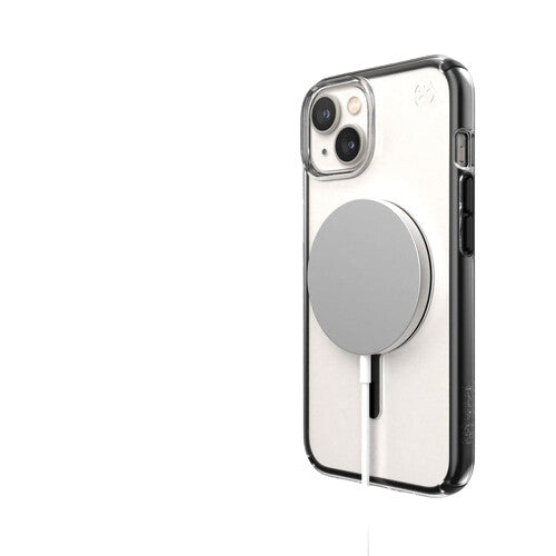 Speck Presidio Perfect with MagSafe for iPhone 14 Plus in Black / Transparent