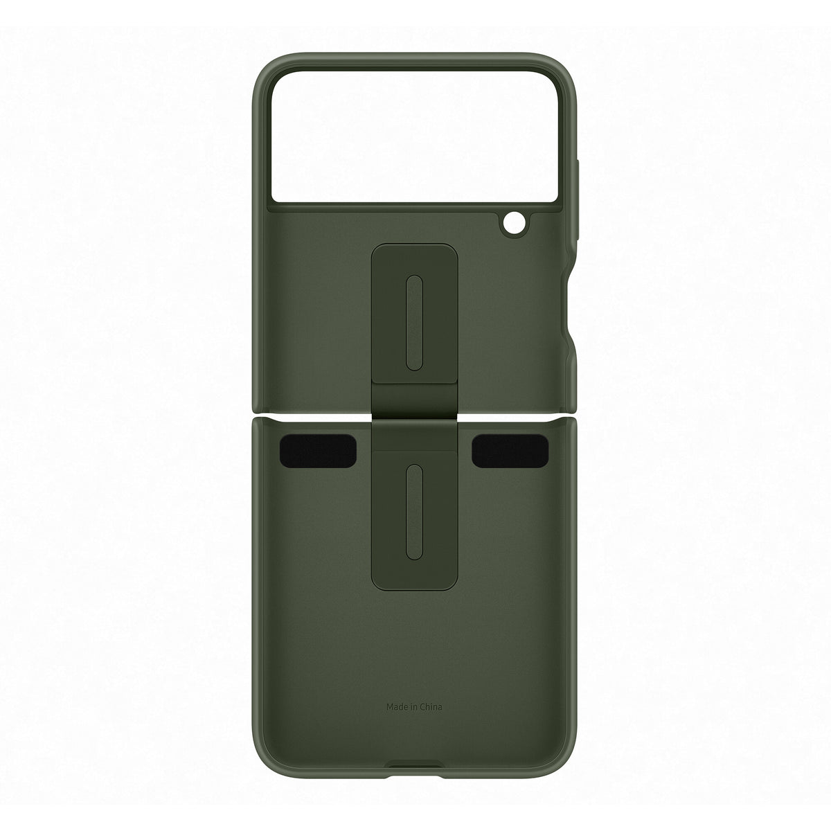 Samsung Silicone Cover With Ring for Galaxy Z Flip4 in Khaki