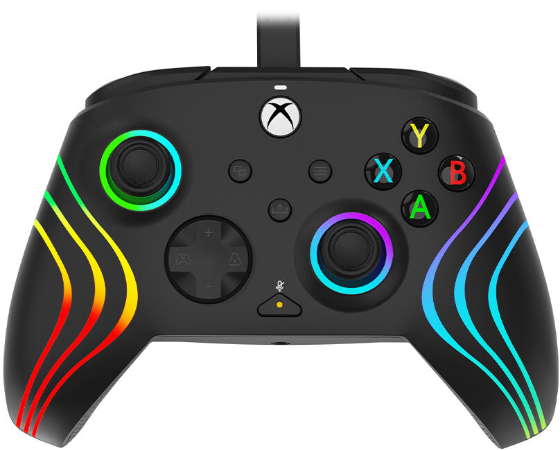 PDP Afterglow Wave - Wired USB Gamepad for PC / Xbox Series X|S in Black