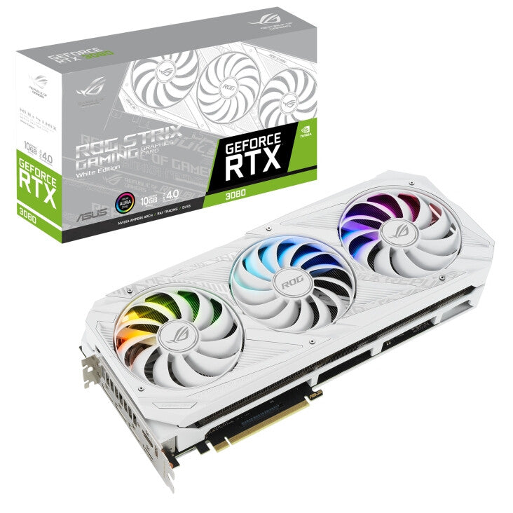 ASUS ROG STRIX &quot;White Edition&quot; - NVIDIA 10 GB GDDR6X GeForce RTX 3080 graphics card