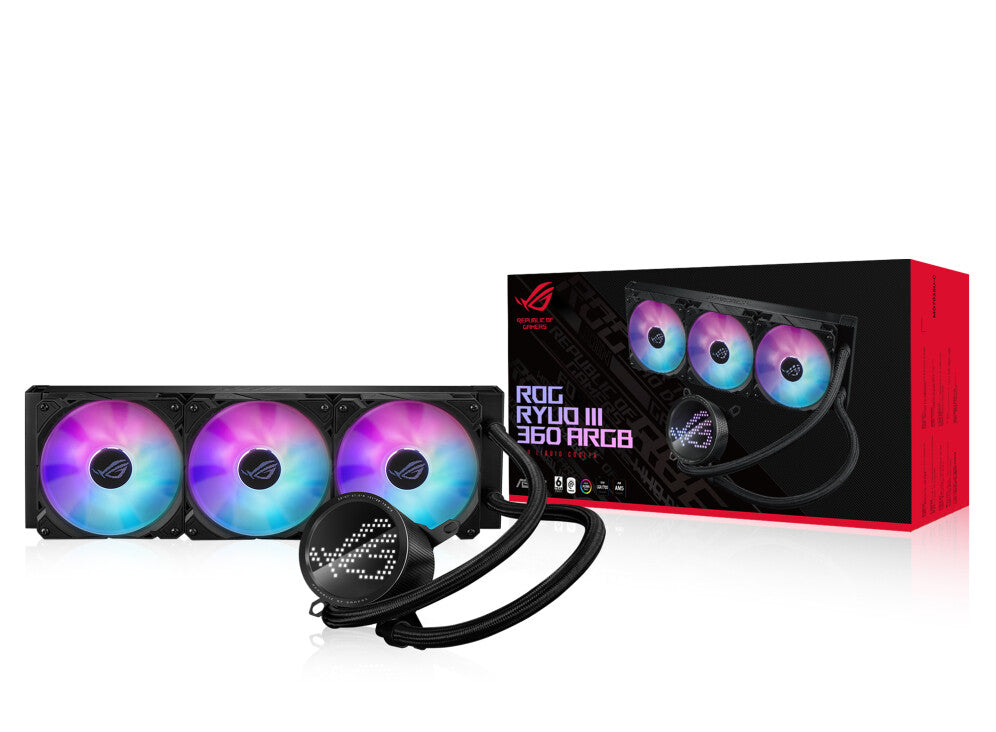 ASUS ROG Ryuo III 360 ARGB - Liquid Processor Cooler in Black - 360mm