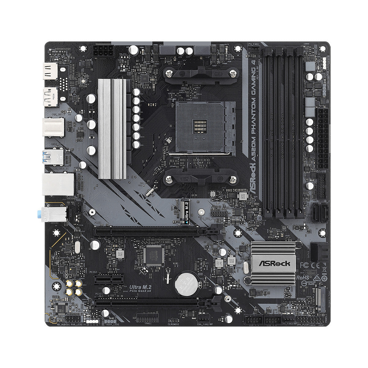 Asrock A520M Phantom Gaming 4 micro ATX motherboard - AMD A520 Socket AM4