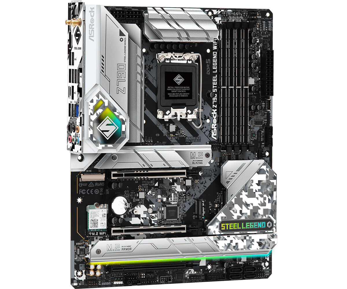 Asrock Z790 Steel Legend WiFi ATX motherboard - Intel Z790 LGA 1700